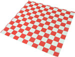Red Check Design Wax Basket Liner 12 x 12