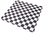 Black Check Design Wax Basket Liner 12 x 12