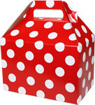 Cheery Dots Medium Gable Boxes  8 x 4.88 x 5.25"