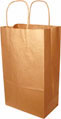 100% RECYCLED Brown Kraft Double Wine Bottle Bags 6.5 x 3.5 x 13.63
