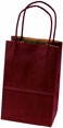 Dubonnet Matte Pinstripe Paper Shopping Bags (Prime Size) 5.25 x 3.5 x 8.25