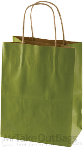 Rainforest Matte Paper Shopping Bags (Petite Size) 8 x 4.75 x 10.5