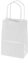 White Gloss Paper Shopping Bags (Prime Size) 5.25 x 3.5 x 8.25
