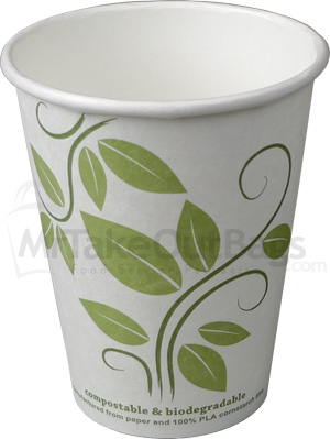 8 oz. EarthGuard Compostable PLA Lined Paper Coffee Cups