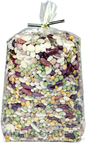 3 lb., 1.1 mil Gusseted Clear Polypropylene Food Bags - 4 x 2.75 x 10.75