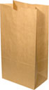 6lb. Natural Brown Kraft SOS Bags 6 x 3.63 x 11.1