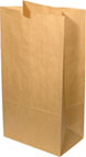 8lb., Natural Brown Kraft SOS Bags 6.25 x 3.69 x 12.56