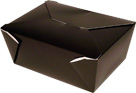Bio-Pak Black #4 Deep Meal Boxes