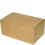 Natural Brown Kraft Stackable Meal Boxes - 8 x 5 x 3