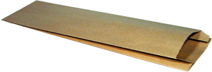 Brown Kraft Merchandise Bags for Bread or Wine Bottle - 5 x 2 x 18