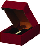 Bordeaux Textured Rib 2-Bottle Boxes