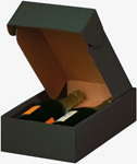 Forest Green Textured Rib 2-Bottle Boxes