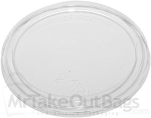 Round Compostable PLA Deli Container Lids