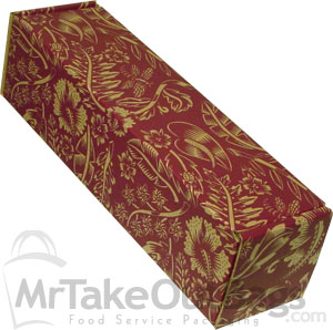 Cranberry Rain One Bottle Corrugated Gift Boxes