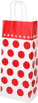 Cheery Dots Single Wine Bottle Bags 5.5 x 3.25 x 12.5