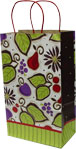 Fresh Fruit Design Double Wine Bottle Bags - 8 x 4.75 x 13.63"