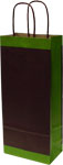 100% RECYCLED ENVIROMINT Design Single Wine Bottle Bags 5.5 x 3.25 x 12.5"