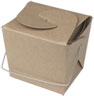 Mini Brown Kraft Chinese Take Out Boxes with Handle - 2.75 x 2 x 2.5"