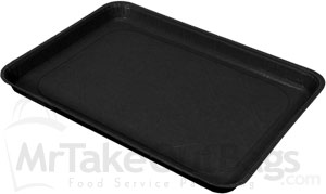 SOLUT! BLACK 1/2 Sheet Baking Trays - 18 x 13 x 1.25