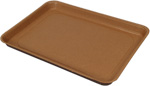 SOLUT! Brown KRAFT 1/2 Sheet Baking Trays - 18 x 13 x 1.25