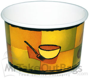 16 oz. Squat Streetside Soup Cups or Food Container (Bulk Packed - Without Lids )