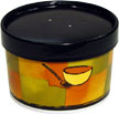 16 oz. Squat Streetside Soup Container with Black Paper Vented Lids INCLUDED