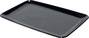 Sabert Mozaik Small Rectangular Black Serving Trays