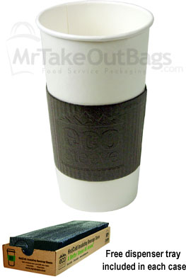 Dark Brown EcoSleeve  Foam Coffee Cup Sleeve