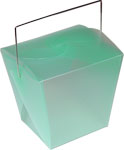 Mini Lime Frosted Chinese Take Out Boxes - 2.75 x 2 x 2.5