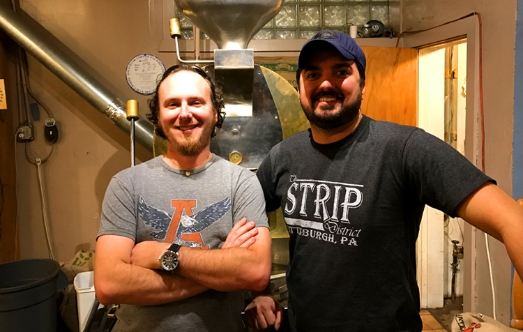 Eric and Derek - Owners at Allegheny Coffee and Tea Exchange in Pittsburgh PA