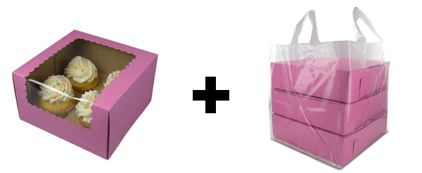 cupcake box and bag