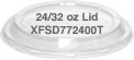24 / 32 oz. Clear PET Lid