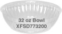 32 oz. Clear PET Bowl 