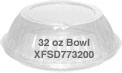 32 oz. Clear PET Bowl 