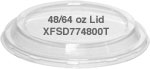 48 / 64 oz. Clear PET Lid