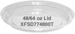 48 / 64 oz. Clear PET Lid
