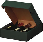 Forest Green Textured Rib 3-Bottle Box