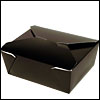 Black Bio-Pak Take-out Boxes