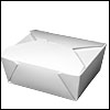 White Bio-Pak Take-out Boxes