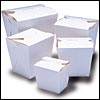 White Microwaveable Take Out Boxes