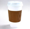 The Kraft Wave Sleeve Fits 10,12,16,20 oz Cups