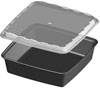 Square Plastic Food Containers with Lids