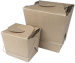 Kraft Chinese Wire Handle Take Out Boxes