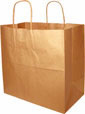 100% Recycled Kraft Paper Shopping Bags