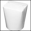 SmartServ White Paper Take Out Cup Containers