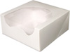 White Pinstripe Window Cake Boxes