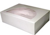 White Pinstripe Window Sheet Cake Boxes