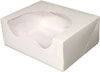 White Pinstripe Window Cupcake Boxes