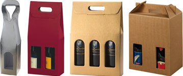 Imported Handled Carrier Wine Bottle Gift Boxes
