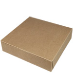 10 x 10 x 2.5" 100% Recycled Brown Kraft Cupcake / Pie Boxes